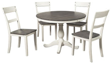 Load image into Gallery viewer, Nelling - White / Brown / Beige - 6 Pc. - Dining Room Table, 4 Side Chairs