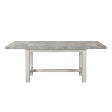 Load image into Gallery viewer, Canova - Gray Marble Top Dining - White