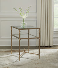 Load image into Gallery viewer, Cloverty - Aged Gold Finish - Rectangular End Table