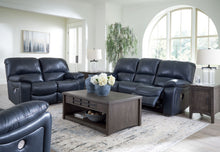 Load image into Gallery viewer, Leesworth - Ocean - 3 Pc. - Power Reclining Sofa, Power Reclining Loveseat, Power Rocker Recliner