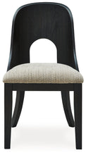 Load image into Gallery viewer, Rowanbeck - Gray / Black - Dining Upholstered Side Chair (Set of 2)