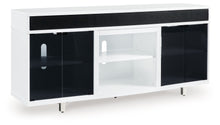 Load image into Gallery viewer, Gardoni - White / Black - XL TV Stand With Fireplace Option