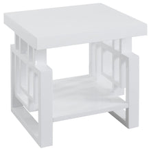 Load image into Gallery viewer, Schmitt - Rectangular Side End Table - White High Gloss