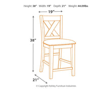 Load image into Gallery viewer, Caitbrook - Gray - Upholstered Barstool (Set of 2)