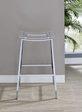 Load image into Gallery viewer, Zena - Backless Bar Stool (Set of 2) - Clear