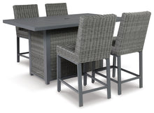 Load image into Gallery viewer, Palazzo - Gray - Outdoor Counter Height Dining Table With 4 Barstools