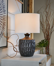 Load image into Gallery viewer, Ellisley - Black - Ceramic Table Lamp