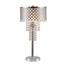 Load image into Gallery viewer, Crystal On Mesh - Table Lamp - Chrome