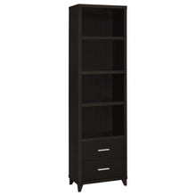 Load image into Gallery viewer, Lewes - 4-Shelf Engineered Wood Media Tower - Cappuccino
