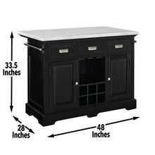 Load image into Gallery viewer, Aspen - Kitchen Island - Black