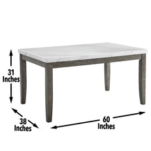Load image into Gallery viewer, Emily - Guangxi White Marble Top - White