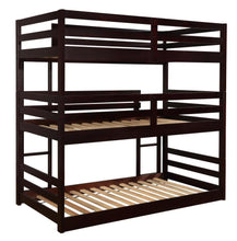 Load image into Gallery viewer, Sandler - Wood Twin Triple Bunk Bed - Cappuccino