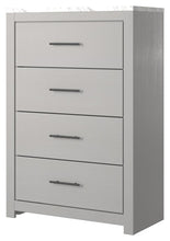 Load image into Gallery viewer, Cottonburg - Light Gray / White - Four Drawer Chest