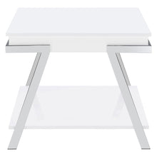 Load image into Gallery viewer, Marcia - Rectangular Side End Table - White High Gloss