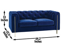 Load image into Gallery viewer, Charlene - Velvet Loveseat
