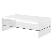 Load image into Gallery viewer, Airell - Rectangular Coffee Table With Shelf - White High Gloss