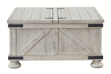 Load image into Gallery viewer, Carynhurst - Whitewash - Cocktail Table with Storage