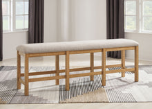 Load image into Gallery viewer, Havonplane - Brown - Xl Counter Height Upholstered Dining Bench