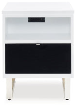 Load image into Gallery viewer, Gardoni - White / Black - Chair Side End Table