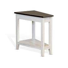 Load image into Gallery viewer, Carriage House - Chair Side Table - White / Dark Brown