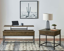 Load image into Gallery viewer, Byers - Engineered Wood Lift Top Coffee Table - Brown Oak