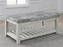 Load image into Gallery viewer, Canova - Gray Marble Top Coffee Table - White