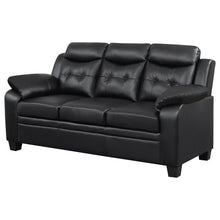 Load image into Gallery viewer, Finley - Upholstered Padded Arm Tufted Sofa - Black