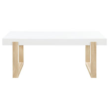 Load image into Gallery viewer, Pala - Rectangular Coffee Table - White High Gloss And Natural