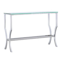 Load image into Gallery viewer, Saide - Rectangular Glass Top Entryway Console Table - Chrome