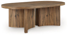 Load image into Gallery viewer, Austanny - Warm Brown - Oval Cocktail Table