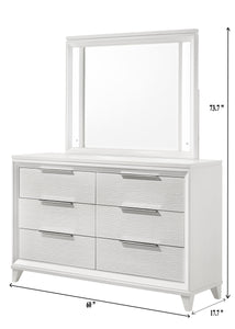 Cressida - Dresser And Mirror - White