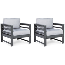 Load image into Gallery viewer, Amora - Charcoal Gray - Lounge Chair W/Cushion (Set of 2)