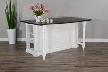 Load image into Gallery viewer, Carriage House - Kitchen Island - White / Dark Brown