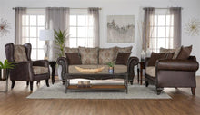 Load image into Gallery viewer, Elmbrook - Upholstered Rolled Arm Loveseat - Brown