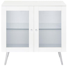 Load image into Gallery viewer, Nieta - 2 Door Engineered Wood Accent Cabinet - White High Gloss