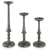 Load image into Gallery viewer, Eravell - Pewter Finish - Candle Holder Set (Set of 3)