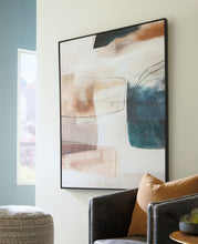 Load image into Gallery viewer, Reedford - White / Gray / Pink - Wall Art