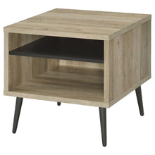 Load image into Gallery viewer, Welsh - Square Engineered Wood Side End Table Antique Pine - Distressed Pine