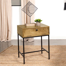 Load image into Gallery viewer, Stephie - Rectangular Side End Table With Storage - Honey Brown