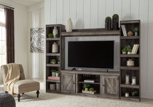 Load image into Gallery viewer, Wynnlow - Gray - 4-Piece Entertainment Center With LG TV Stand W/Fireplace Option