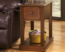 Load image into Gallery viewer, Breegin - Brown - Chair Side End Table - Removable Tray