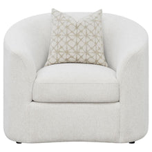 Load image into Gallery viewer, Rainn - Boucle Upholstered Sloped Arm Accent Chair - Latte