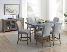 Load image into Gallery viewer, Grayson - Gray Marble Counter Table - Dark Gray
