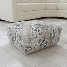 Load image into Gallery viewer, Kira - Jacquard Woven Pouf - Green