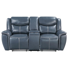 Load image into Gallery viewer, Sloane - Upholstered Padded Arm Reclining Loveseat - Blue