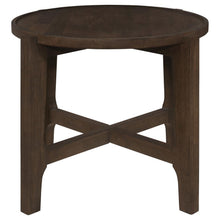 Load image into Gallery viewer, Cota - Round Solid Wood End Table - Dark Brown