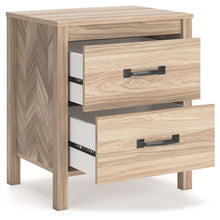 Load image into Gallery viewer, Battelle - Tan - Two Drawer Night Stand