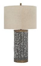 Load image into Gallery viewer, Dayo - Gray / Gold Finish - Metal Table Lamp