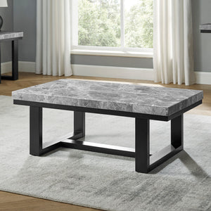 Lucca - Marble Top Coffee Table - Gray