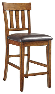 Ralene - Medium Brown - Upholstered Barstool (2/CN)